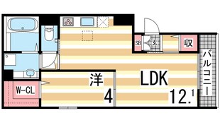 ディアコート住吉本町の物件間取画像